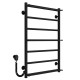 Elektrischen Handtuchwärmer kaufen Ladder P7 500х800 Deffi edelstahl (Schwarz, EF16, Linker Anschluss) 