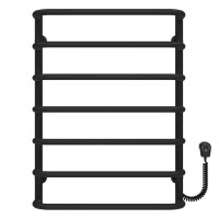Elektrischer Handtuchwärmer Standard P7 500х700 Deffi painted steel (Schwarz, EF16, Richtige Verbindung)