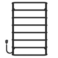 Elektrischer Handtuchwärmer Standard P8 500х800 Deffi painted steel (Schwarz, EF16, Linker Anschluss)