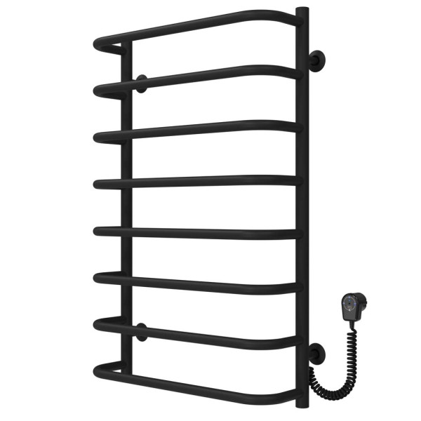 Elektrischer Handtuchwärmer Standard P8 500х800 Deffi painted steel (Schwarz, EF16, Richtige Verbindung)