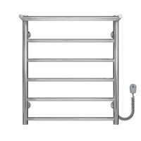 Electric heated towel rail Terma P6 500х600 Deffi stainless steel (Chrome, EF16, Right connection)