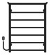 Buy electric heated towel rail Terma P7 500х700 Deffi stainless steel (Black, EF16, Left connection)