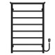 Buy electric heated towel rail Terma P8 500х800 Deffi stainless steel (Black, EF16, Right connection)