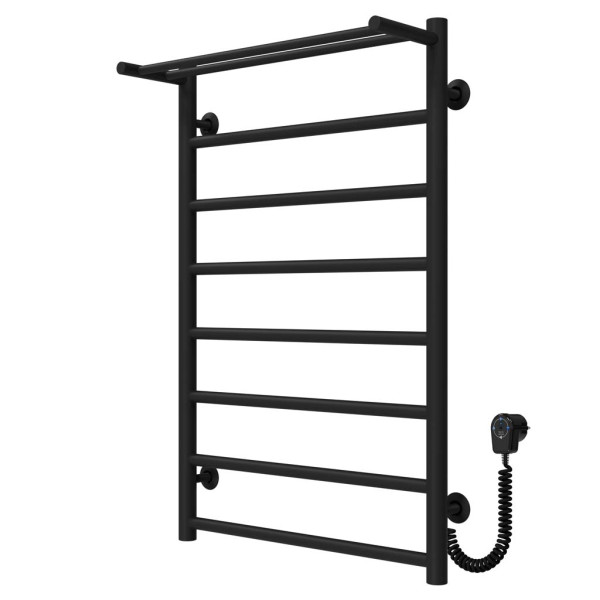 Buy electric heated towel rail Terma P8 500х800 Deffi stainless steel (Black, EF16, Right connection)