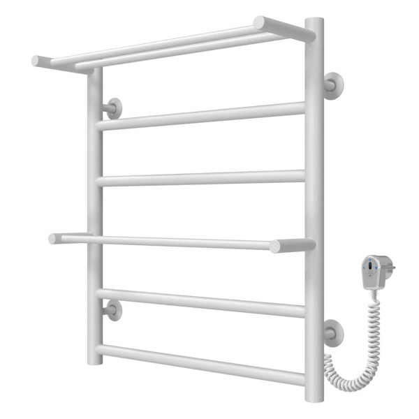 Buy electric heated towel rail Terma Plus P6 500х600 Deffi stainless steel (White, EF16, Right connection)