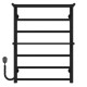 Buy electric heated towel rail Terma Plus P7 500х700 Deffi stainless steel (Black, EF16, Left connection)