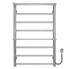 Electric heated towel rail Terma Plus P8 500х800 Deffi stainless steel (Chrome, EF16, Right connection)