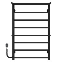 Electric heated towel rail Terma Plus P8 500х800 Deffi stainless steel (Black, EF16, Left connection)