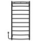 Buy electric heated towel rail Classic N P10 500х1100 Deffi stainless steel (Black, EF16, Left connection)