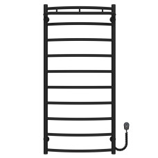 Elektryczny podgrzewacz ręczników Classic N P10 500х1100 Deffi stal nierdzewna (Czarny, EF16, Prawe połączenie)