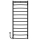Buy electric heated towel rail Classic N P12 500х1300 Deffi stainless steel (Black, EF16, Left connection)