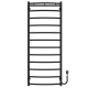 Buy electric heated towel rail Classic N P12 500х1300 Deffi stainless steel (Black, EF16, Right connection)