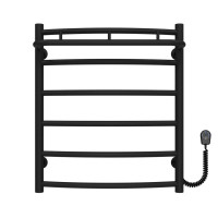 Electric heated towel rail Classic N P6 500х600 Deffi stainless steel (Black, EF16, Right connection)