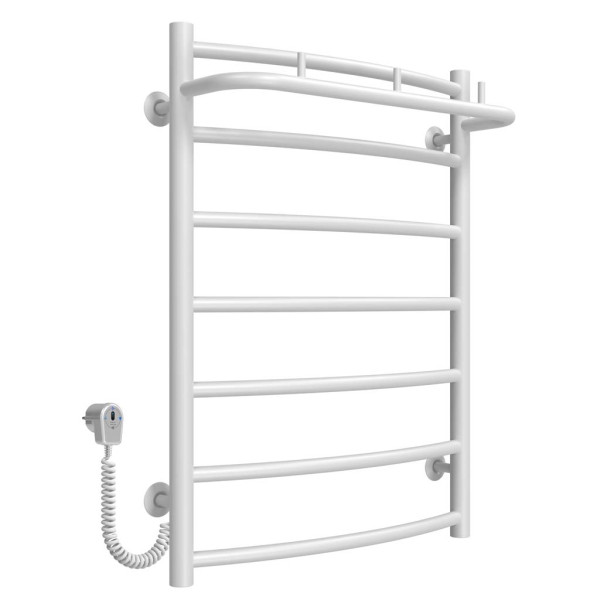 Buy electric heated towel rail Classic N P7 500х700 Deffi stainless steel (White, EF16, Left connection)