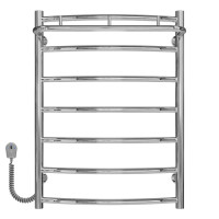Electric heated towel rail Classic N P7 500х700 Deffi stainless steel (Chrome, EF16, Left connection)