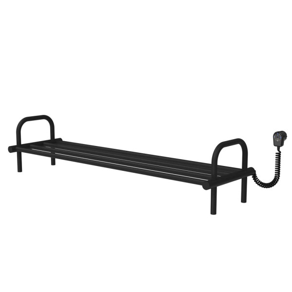 Shoe rack electric 250x1050 Deffi edelstahl (Schwarz, EF16, Richtige Verbindung)