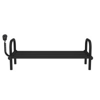 Shoe rack electric 250x650 Deffi edelstahl (Schwarz, EF16, Linker Anschluss)