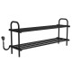 Shoe rack electric 500x1050 Deffi edelstahl (Schwarz, EF16, Linker Anschluss)