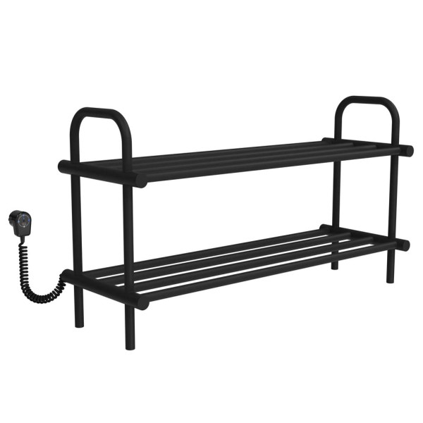 Shoe rack electric 500x850 Deffi edelstahl (Schwarz, EF16, Linker Anschluss)