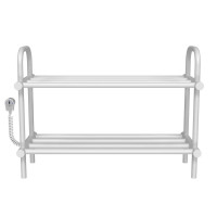 Shoe rack electric 500x650 Deffi edelstahl (Weiss, EF16, Linker Anschluss)