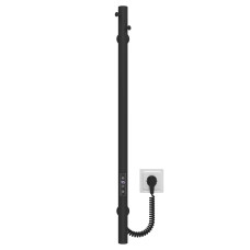Рушникосушарка електрична Chloe 30x800 Deffi нержавіюча сталь (Чорний, JD03)