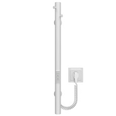 Рушникосушарка електрична Chloe 30x600 Deffi нержавіюча сталь (Білий, WD03)