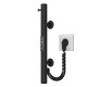 Buy electric heated towel rail Chloe 30x400 Deffi stainless steel (Black, JD03)