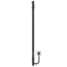 Рушникосушарка електрична Chloe 30x1100 Deffi нержавіюча сталь (Чорний, JD03)
