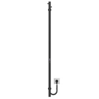 Рушникосушарка електрична Holly 30x1300 Deffi нержавіюча сталь (Чорний, JD04)