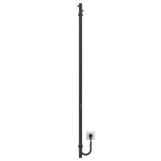 Рушникосушарка електрична Holly 30x1500 Deffi нержавіюча сталь (Чорний, JD04)