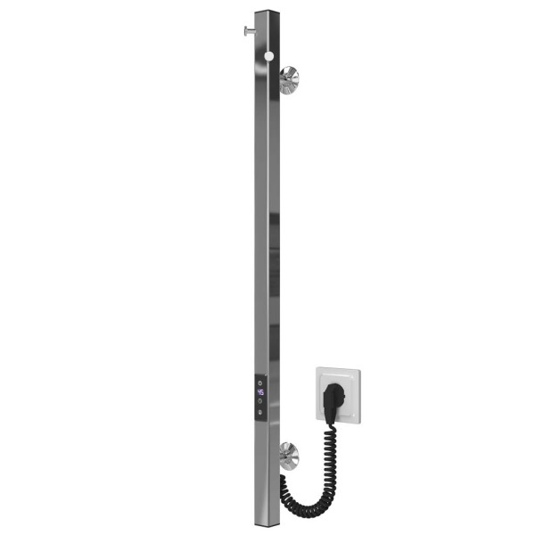 Buy electric heated towel rail Holly 30x800 Deffi stainless steel (Chrome, JD04)
