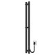 Buy electric heated towel rail Maxi P3 70х1000 Deffi painted steel (Black, JD03)