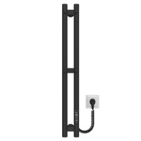 Electric heated towel rail Maxi P3 70х800 Deffi painted steel (Black, JD03)