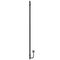 Рушникосушарка електрична Holly 30x1600 Deffi нержавіюча сталь (Чорний, JD04)
