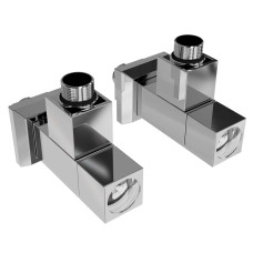 Кран вентильний кутовий з американкою  G 1/2 Solomon Lux CUBE (компл. 2шт) 