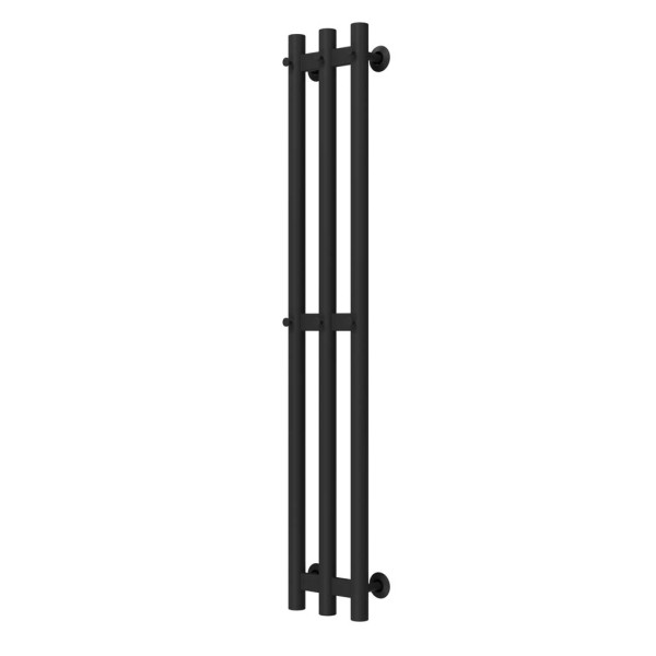 Wasserbeheizter Handtuchhalter Zara P3 140х1000 Deffi edelstahl (Schwarz, Anschluss unten)