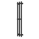 Wasserbeheizter Handtuchhalter Zara P3 140х1000 Deffi edelstahl (Schwarz, Anschluss unten)