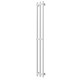 Buy water heated towel rail Zara P3 140х1400 Deffi stainless steel (White, Bottom connection)