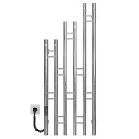 Elektrischer Handtuchwärmer Adele P6 400х1100 Deffi edelstahl (Chrom, JD03, Linker Anschluss)