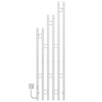 Electric heated towel rail Adele P6 400х1500 Deffi stainless steel (White, WD03, Left connection)