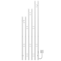 Electric heated towel rail Adele P6 400х1500 Deffi stainless steel (White, WD03, Right connection)
