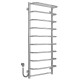 Buy an electric heated towel rail Standard with shelf P10 500х1200 Deffi stainless steel (Chrome, EF16, Left connection)