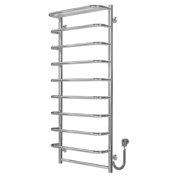 Elektrischen Handtuchwärmer kaufen Standard with shelf P10 500х1200 Deffi edelstahl (Chrom, EF16, Richtige Verbindung) 