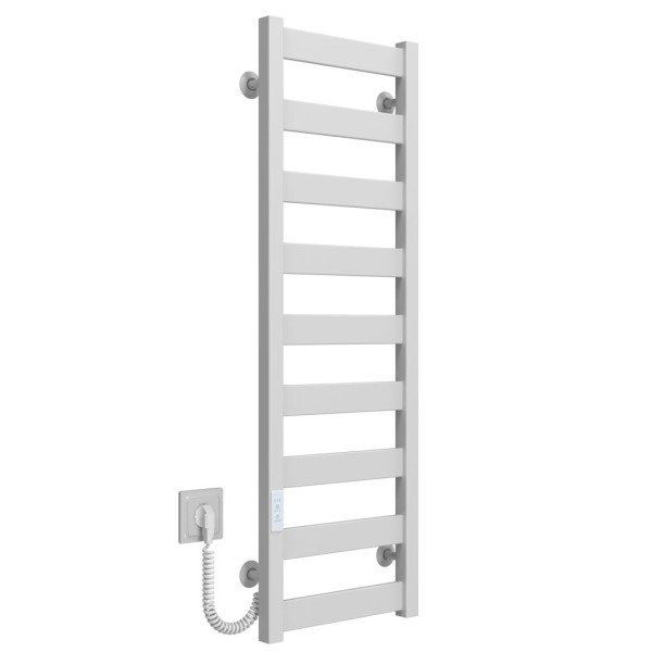 Elektrischer Handtuchwärmer Harmony P9 450х1000 Deffi farbiger Stahl (Weiss, WD04, Linker Anschluss)