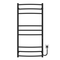 Electric towel dryer Classic Elite P9 500х1100 Deffi farbiger Stahl (Schwarz, WD03, Richtige Verbindung)