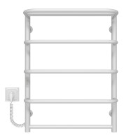 Elektrischer Handtuchwärmer Standard with shelf P5 500х700 Deffi painted steel (Weiss, WD03, Linker Anschluss)