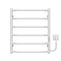 Elektrischer Handtuchwärmer Trapezium P6 500х600 Deffi farbiger Stahl (Weiss, WD03, Richtige Verbindung)