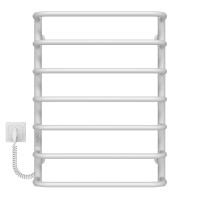 Elektrischer Handtuchwärmer Standard P7 500х700 Deffi painted steel (Weiss, WD03, Linker Anschluss)
