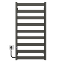 Elektryczny podgrzewacz ręczników Harmony P9 500х1000 Deffi stal kolorowa (Grafit, JD04, Połączenie lewe)