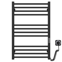 Elektrischer Handtuchwärmer Lima P12 500х800 Deffi edelstahl (Schwarz, JD04, Einheitliche Konnektivität)